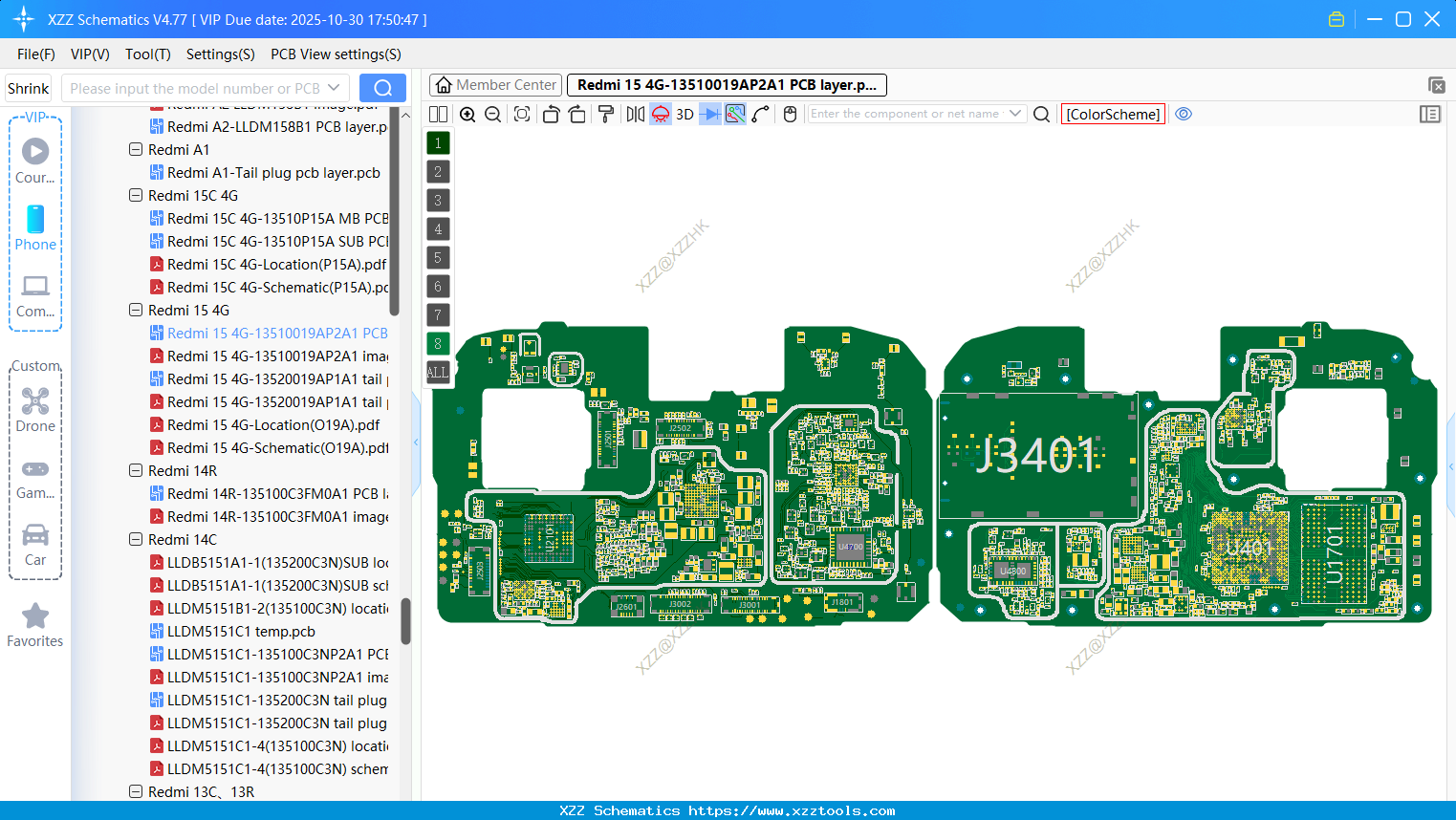 Xiaomi Redmi 15 4G-13510019AP2A1 PCB Layer